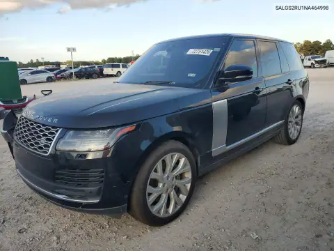 SALGS2RU1NA464998 — 2022 Land Rover Range Rover, Не указано, фото до ремонта