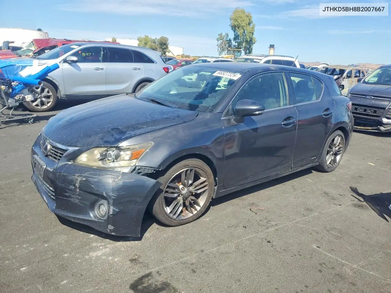 2011 Lexus Ct 200 VIN JTHKD5BH8B2007667 фото 1