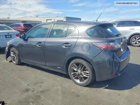 2011 Lexus Ct 200 VIN JTHKD5BH8B2007667 фото 2