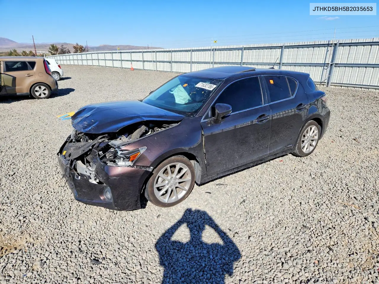 2011 Lexus Ct 200 VIN JTHKD5BH5B2035653 фото 1