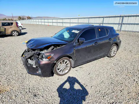 JTHKD5BH5B2035653 — 2011 Lexus CT, Передняя часть, фото до ремонта