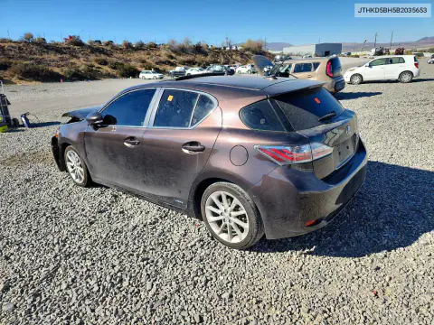 2011 Lexus Ct 200 VIN JTHKD5BH5B2035653 фото 2