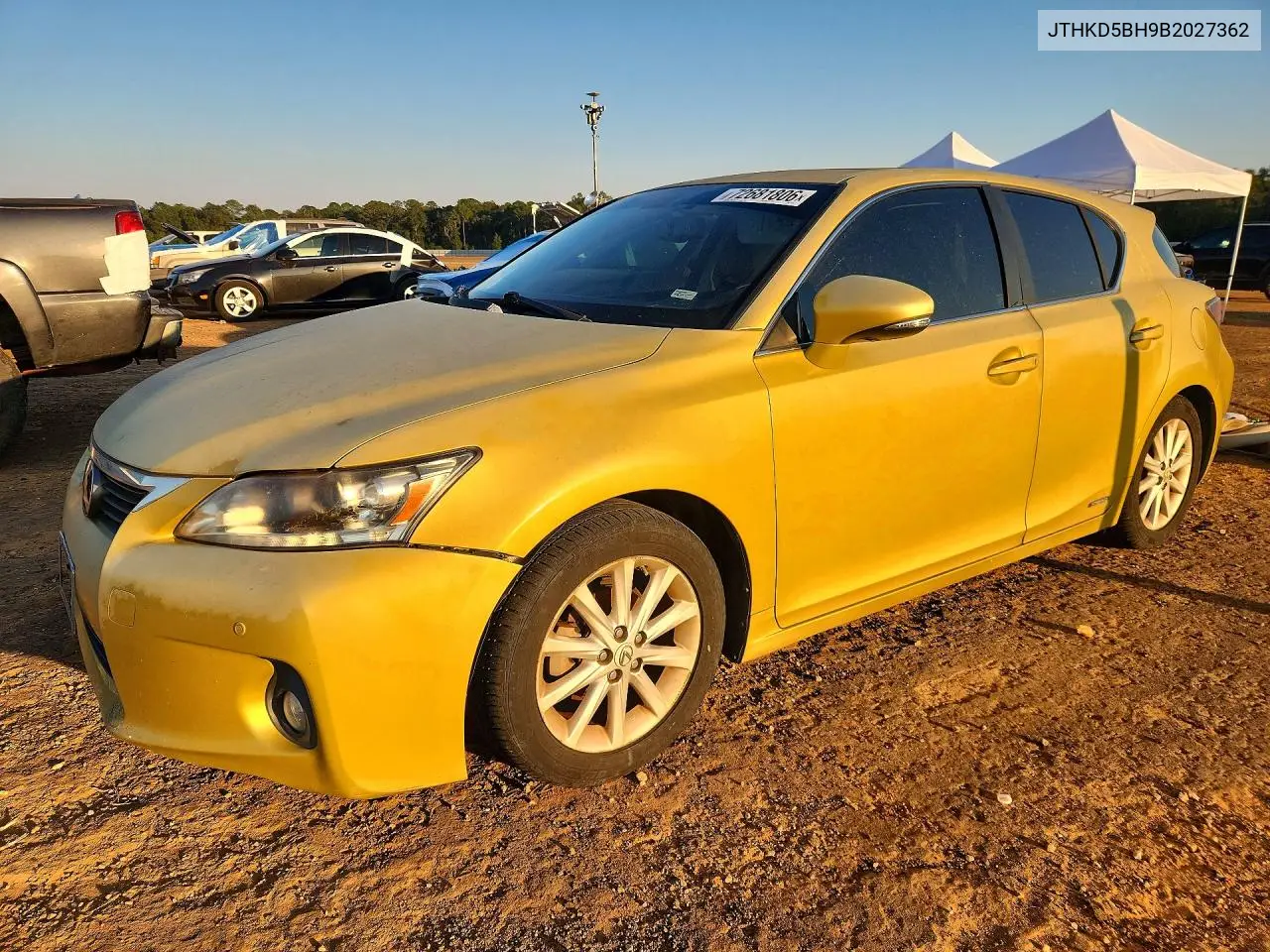 JTHKD5BH9B2027362 Lexus CT 2011 — повреждение Подтопление, фото до ремонта