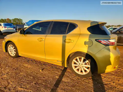 JTHKD5BH9B2027362 — 2011 Lexus CT, фото 2 с аукциона Copart, Подтопление