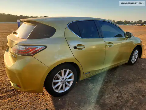 JTHKD5BH9B2027362 — 2011 Lexus CT, фото 3 с аукциона Copart, Подтопление