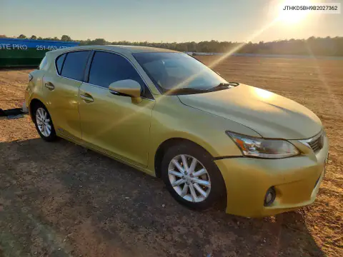JTHKD5BH9B2027362 — 2011 Lexus CT, фото 4 с аукциона Copart, Подтопление