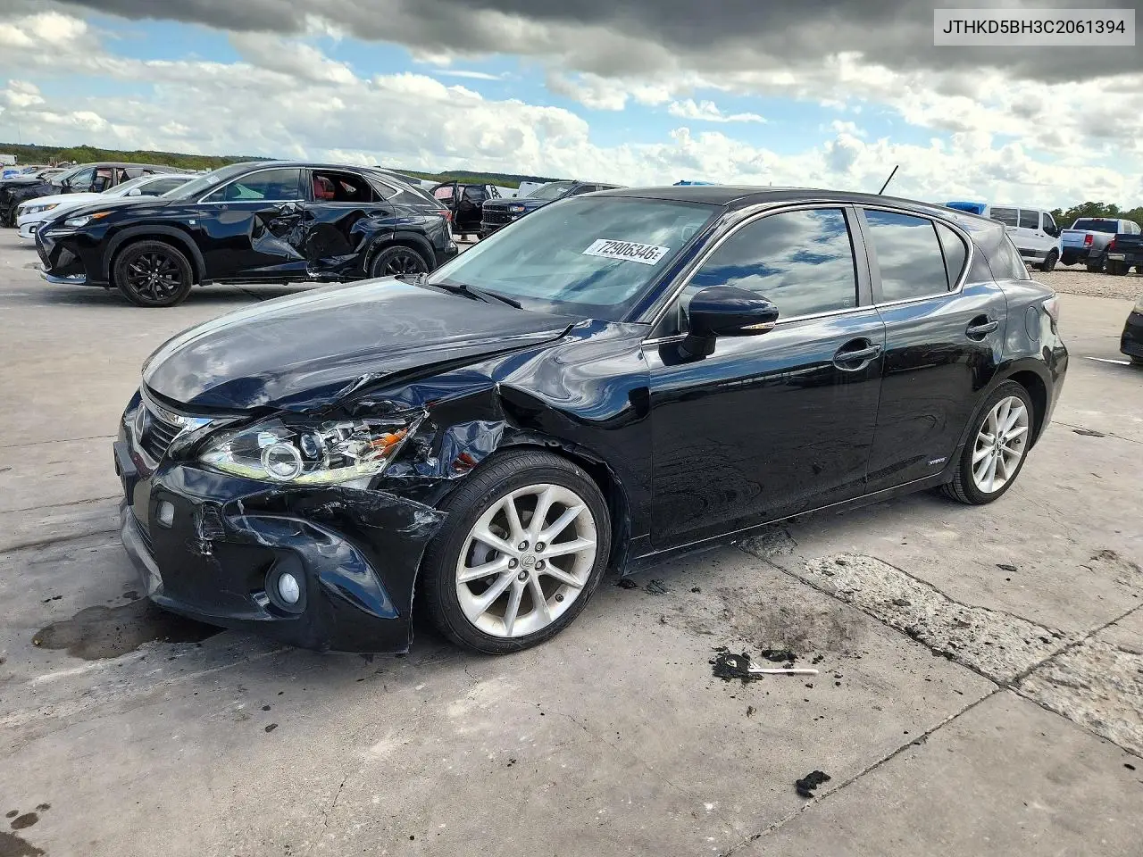 JTHKD5BH3C2061394 Lexus CT 2012 — повреждение Передняя часть, фото до ремонта