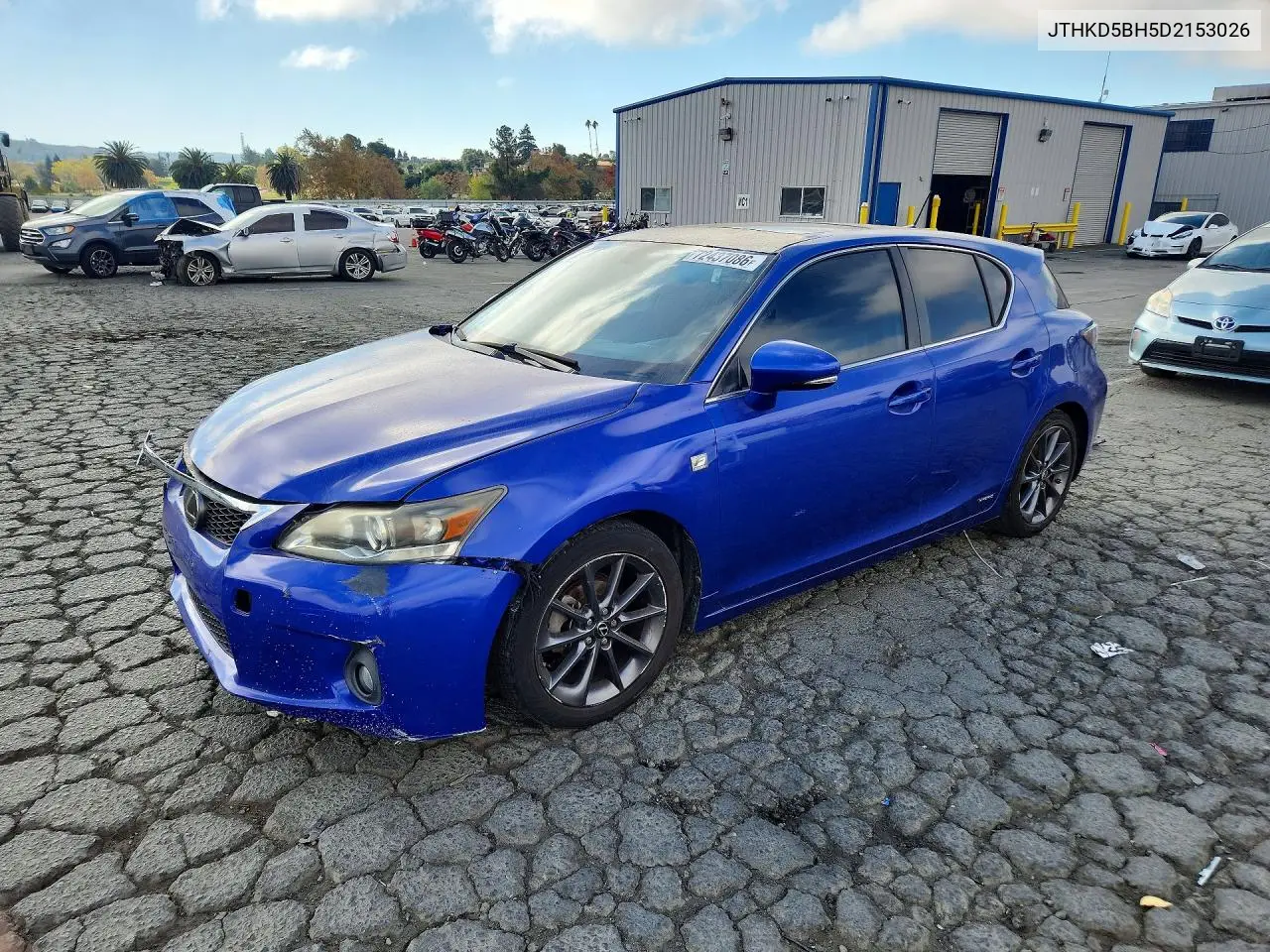 2013 Lexus Ct 200 VIN JTHKD5BH5D2153026 фото 1