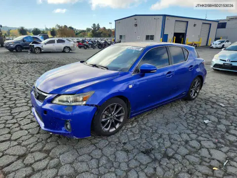 JTHKD5BH5D2153026 — 2013 Lexus CT, Передняя часть, фото до ремонта