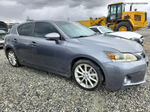 2013 Lexus Ct 200 VIN JTHKD5BH3D2151839 фото 4