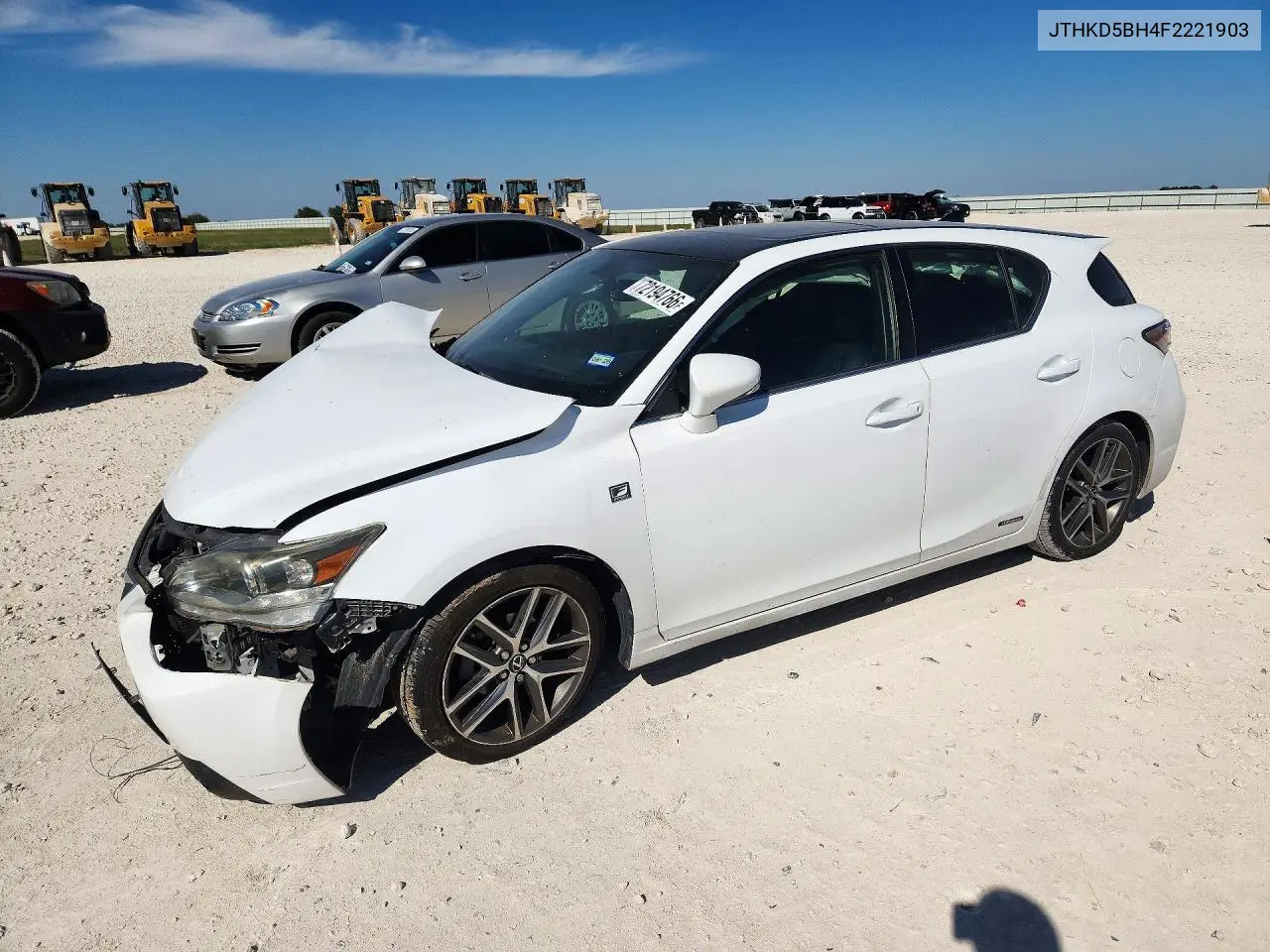 2015 Lexus Ct 200 VIN JTHKD5BH4F2221903 фото 1