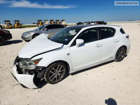 JTHKD5BH4F2221903 — 2015 Lexus CT, Передняя часть, фото до ремонта