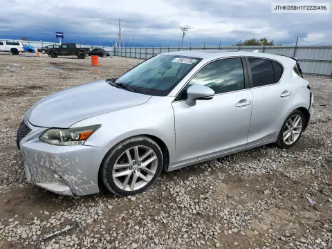 JTHKD5BH1F2220496 — 2015 Lexus CT, Задняя часть, фото до ремонта
