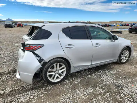 JTHKD5BH1F2220496 — 2015 Lexus CT, фото 3 с аукциона Copart, Задняя часть