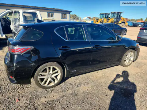 JTHKD5BH7F2226738 — 2015 Lexus CT, фото 3 с аукциона Copart, Боковая часть
