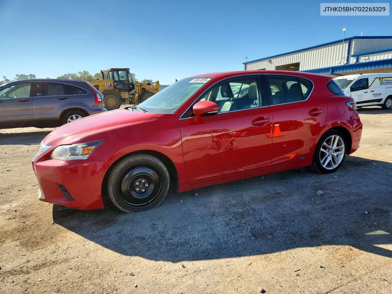 2016 Lexus Ct 200 VIN JTHKD5BH7G2265329 фото 1