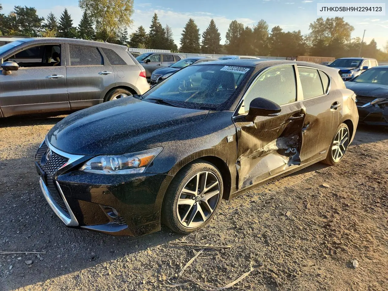 2017 Lexus Ct 200 VIN JTHKD5BH9H2294123 фото 1
