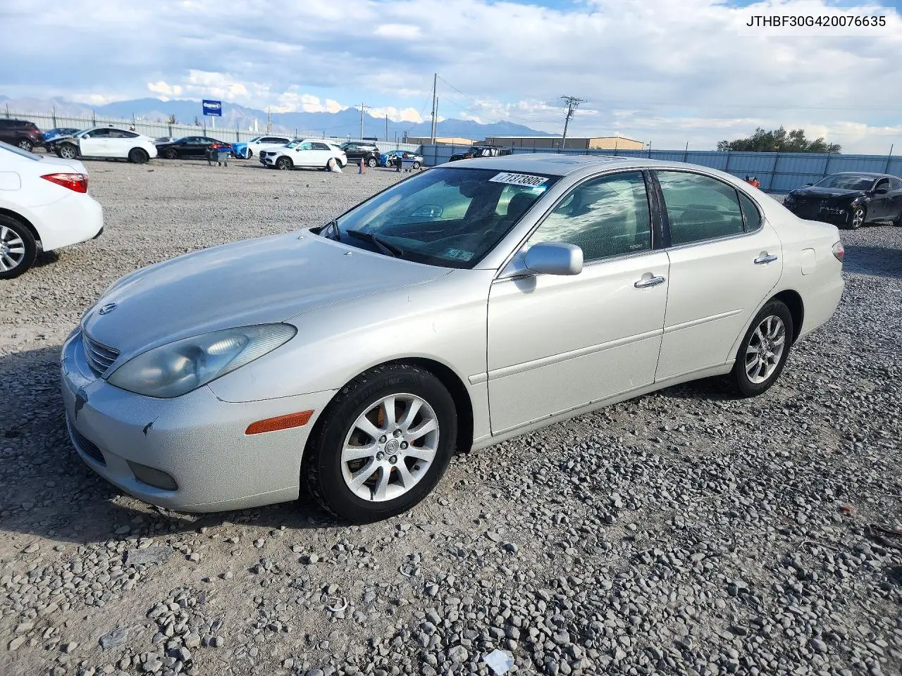 2002 Lexus Es 300 VIN JTHBF30G420076635 фото 1