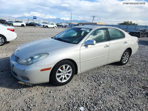 JTHBF30G420076635 — 2002 Lexus ES, Передняя часть, фото до ремонта