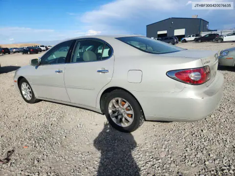 2002 Lexus Es 300 VIN JTHBF30G420076635 фото 2