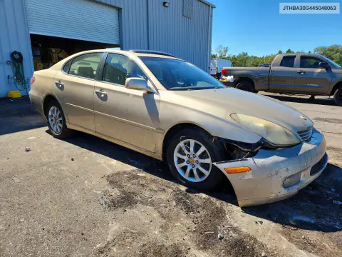 JTHBA30G445048063 — 2004 Lexus ES, фото 4 с аукциона Copart, Передняя часть