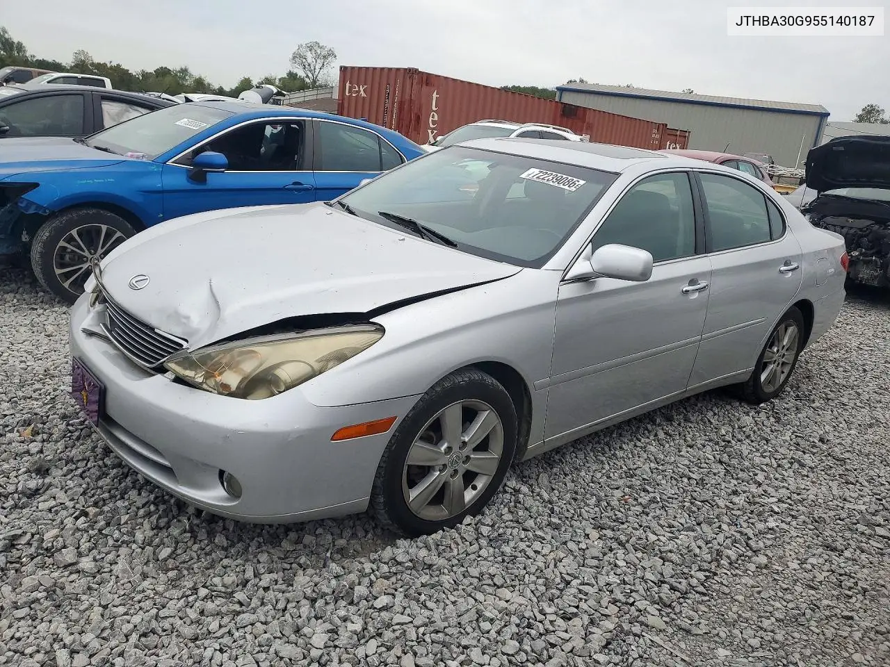 2005 Lexus Es 330 VIN JTHBA30G955140187 фото 1