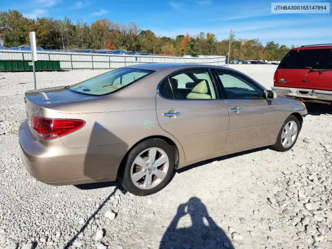 2006 Lexus Es 330 VIN JTHBA30G165147894 фото 3