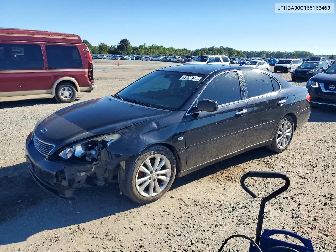 2006 Lexus Es 330 VIN JTHBA30G165168468 фото 1