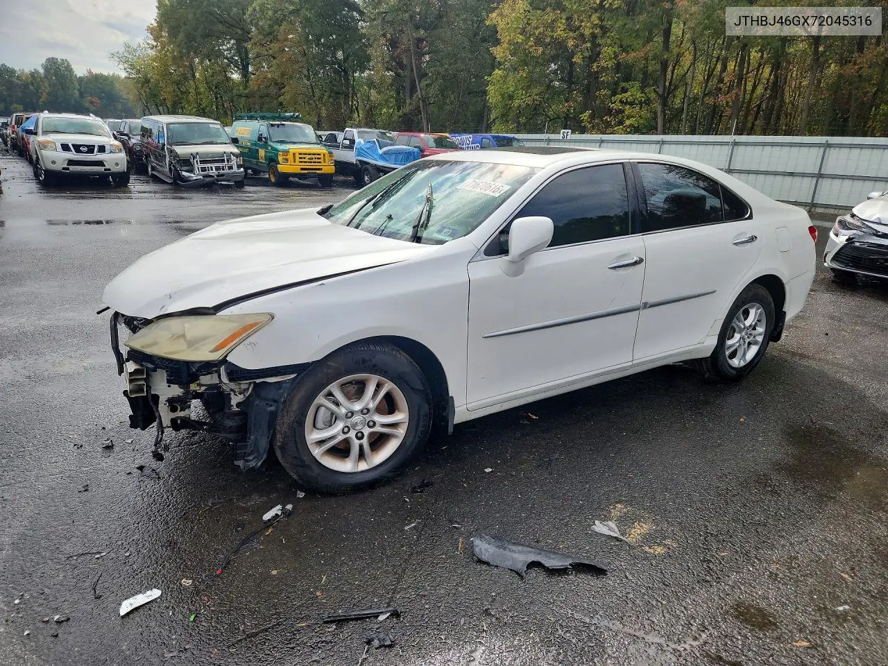 JTHBJ46GX72045316 Lexus ES 2007 — повреждение Передняя часть, фото до ремонта