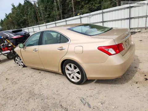 2007 Lexus Es 350 VIN JTHBJ46G972026952 фото 2