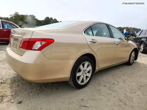 2007 Lexus Es 350 VIN JTHBJ46G972026952 фото 3