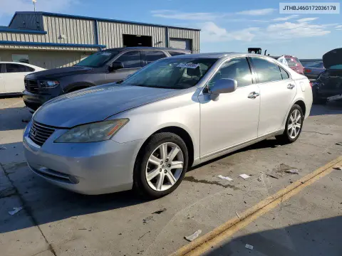 JTHBJ46G172036178 — 2007 Lexus ES, Естественный износ, фото до ремонта
