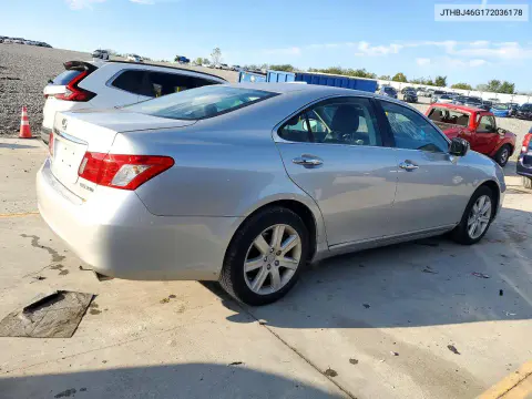 2007 Lexus Es 350 VIN JTHBJ46G172036178 фото 3