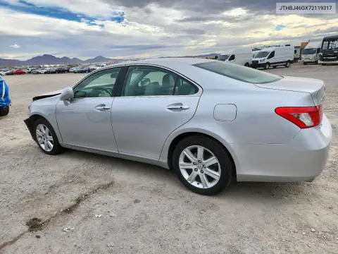 JTHBJ46GX72119317 — 2007 Lexus ES, фото 2 с аукциона Copart, Передняя часть
