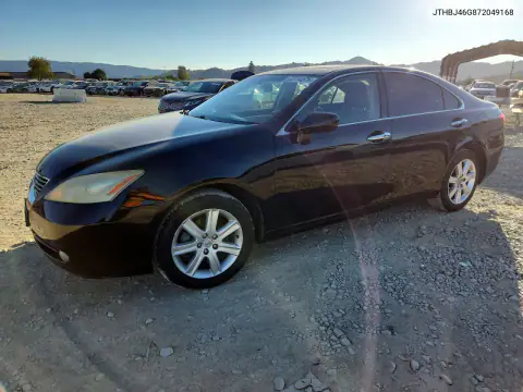 JTHBJ46G872049168 — 2007 Lexus ES, Задняя часть, фото до ремонта