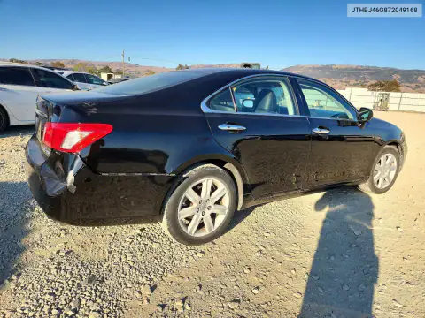 JTHBJ46G872049168 — 2007 Lexus ES, фото 3 с аукциона Copart, Задняя часть