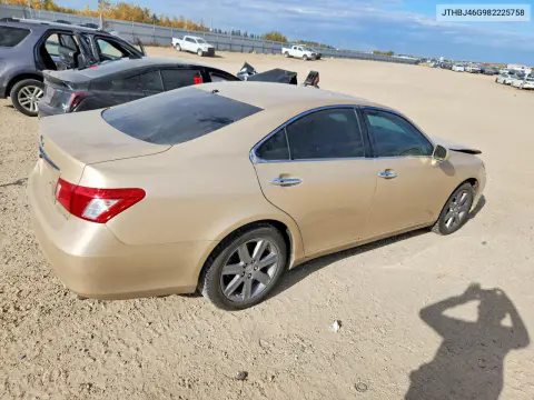 2008 Lexus Es 350 VIN JTHBJ46G982225758 фото 3