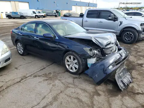 JTHBJ46G482202887 — 2008 Lexus ES, фото 4 с аукциона Copart, Передняя часть