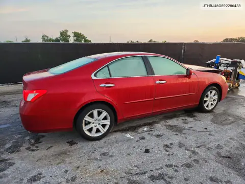 2009 Lexus Es 350 VIN JTHBJ46G892286438 фото 3