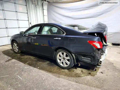 JTHBJ46GX92339561 — 2009 Lexus ES, фото 2 с аукциона Copart, Задняя часть