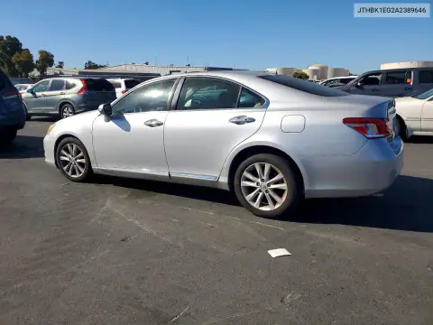 JTHBK1EG2A2389646 — 2010 Lexus ES, фото 2 с аукциона Copart, Естественный износ