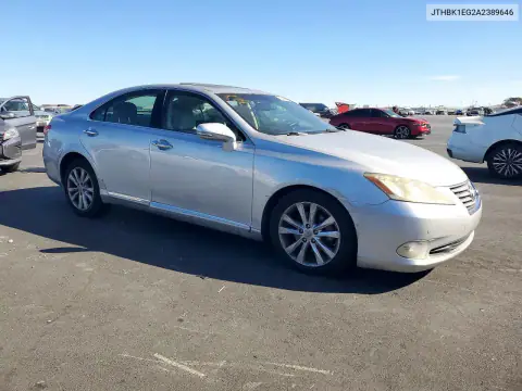 JTHBK1EG2A2389646 — 2010 Lexus ES, фото 4 с аукциона Copart, Естественный износ