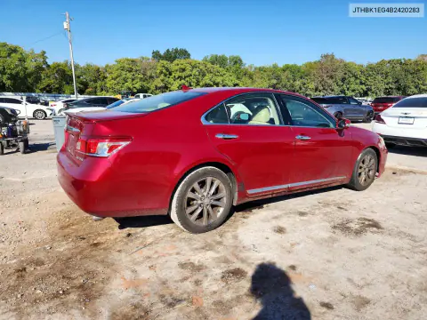 2011 Lexus Es 350 VIN JTHBK1EG4B2420283 фото 3