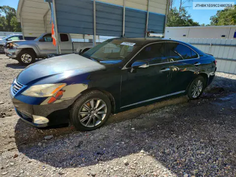 JTHBK1EG9C2480755 — 2012 Lexus ES, Задняя часть, фото до ремонта