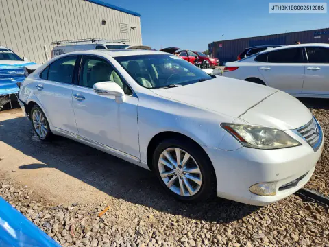 2012 Lexus Es 350 VIN JTHBK1EG0C2512086 фото 4