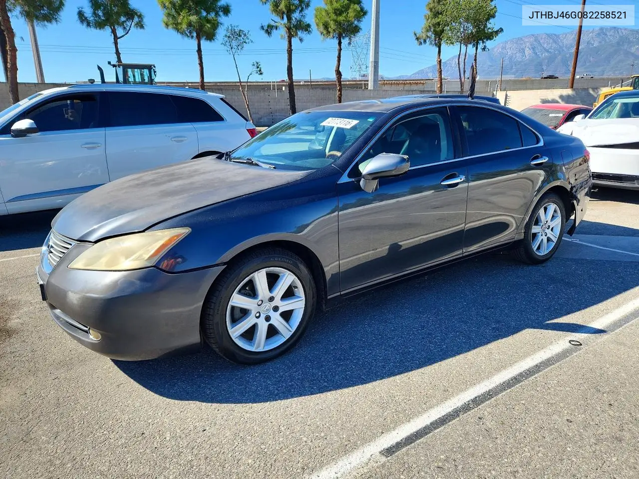 JTHBJ46G082258521 Lexus ES 2012 — повреждение Задняя часть, фото до ремонта
