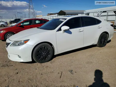 JTHBK1GG0E2123450 — 2014 Lexus ES, Передняя часть, фото до ремонта