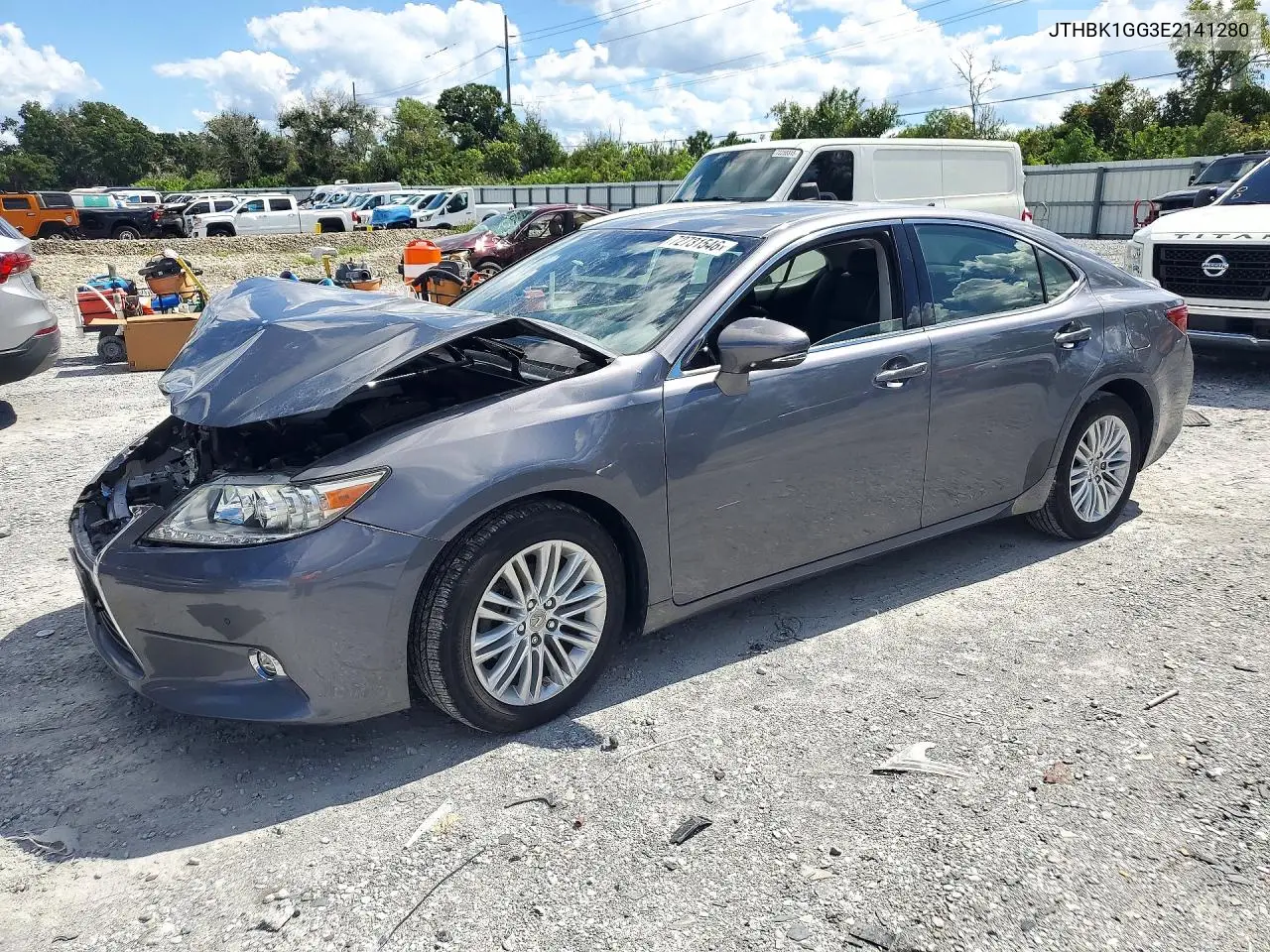JTHBK1GG3E2141280 Lexus ES 2014 — повреждение Передняя часть, фото до ремонта