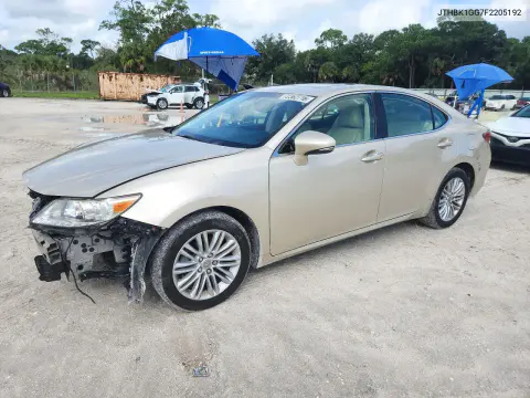 JTHBK1GG7F2205192 — 2015 Lexus ES, Передняя часть, фото до ремонта