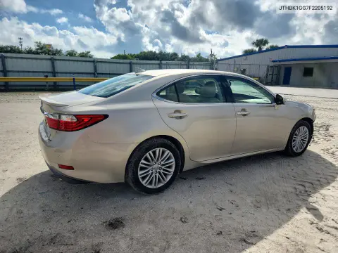 2015 Lexus Es 350 VIN JTHBK1GG7F2205192 фото 3